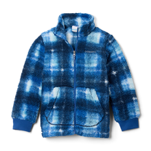 Load image into Gallery viewer, Columbia Kids Rugged Ridge II Printed Full Zip Fleece (Mountain Blue Omblur)
