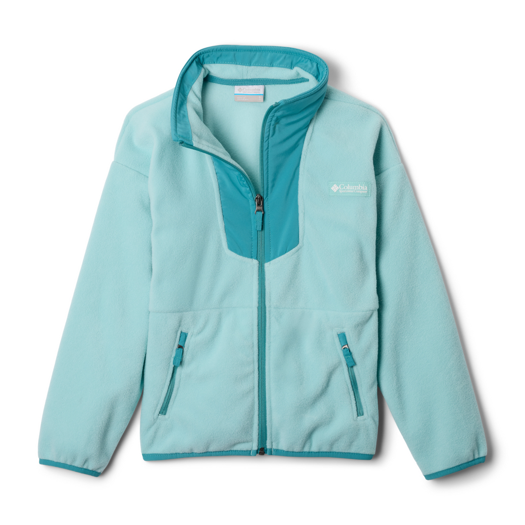 Columbia Kids Sequoia Grove Full Zip Fleece (Spray/Teal)(Ages 4-18)