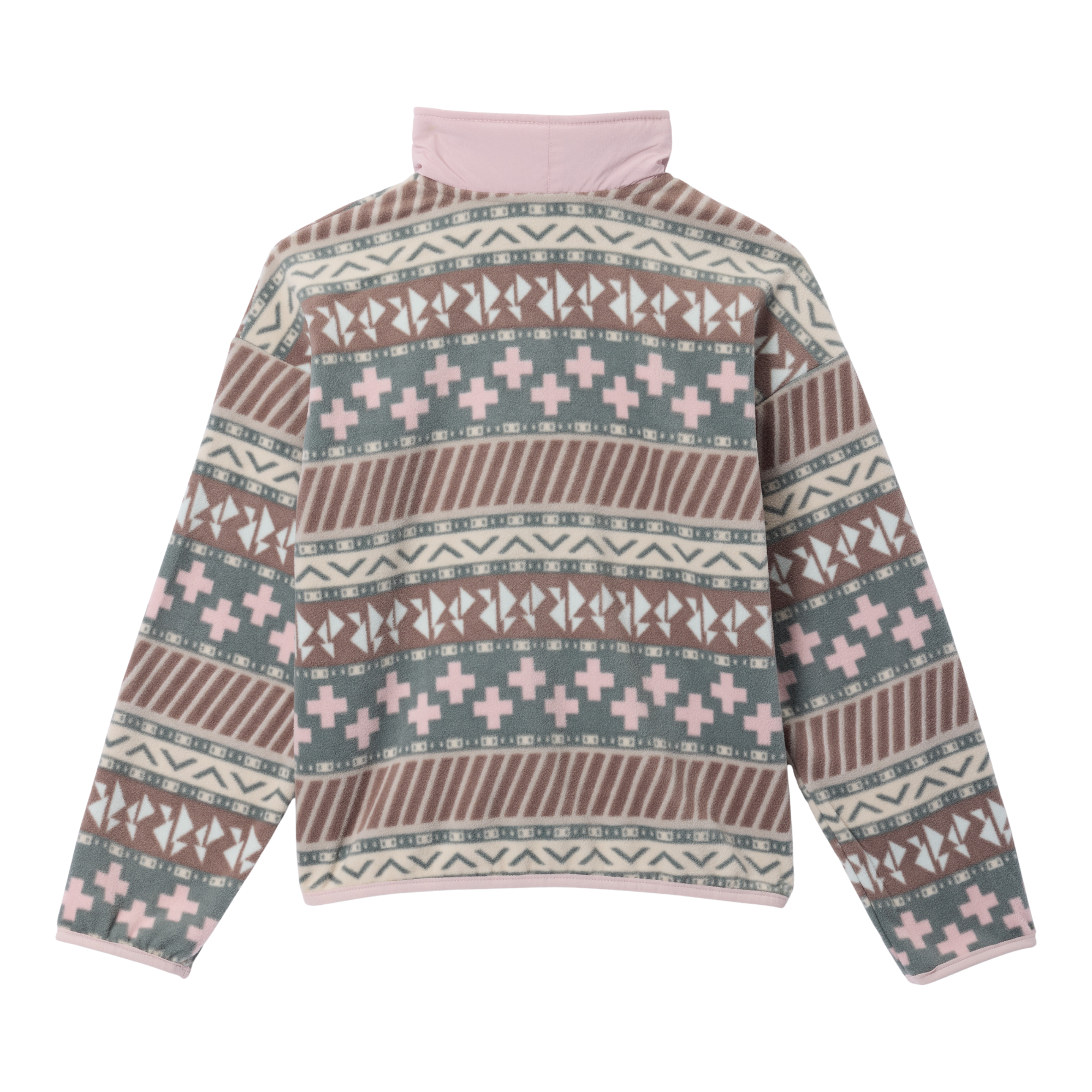 Columbia Kids Sequoia Grove Printed Full Zip Fleece Jacket Iron Wizard Island Mineral Pink 254 2134961