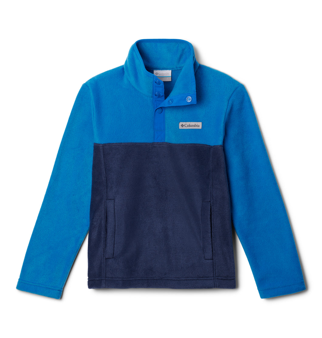 Columbia Kids Steens Mountain II Quarter Snap Fleece (Collegiate Navy)(Ages 4-18)