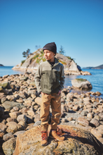 Load image into Gallery viewer, Columbia Kids Steens Mountain II Quarter Snap Fleece (Greenscape/Stone Green)(Ages 6-18)
