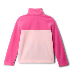 Columbia Kids Steens Mountain II Quarter Snap Fleece (Satin Pink/Pink Ice)(Ages 4-18)