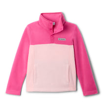 Load image into Gallery viewer, Columbia Kids Steens Mountain II Quarter Snap Fleece (Satin Pink/Pink Ice)(Ages 4-18)
