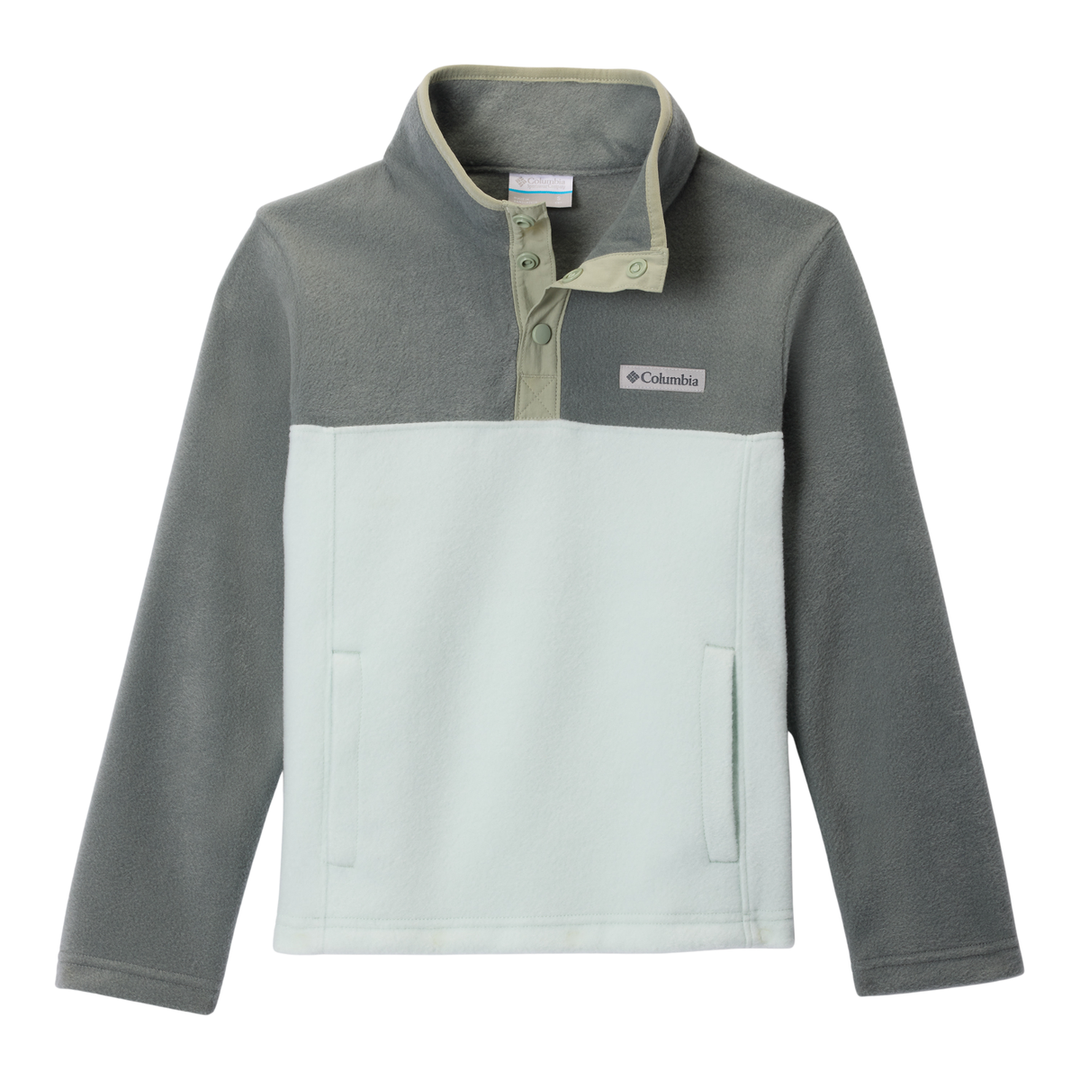 Columbia Kids Steens Mountain II Quarter Snap Fleece Tea Light Sedona Sage Safari 309 2087881