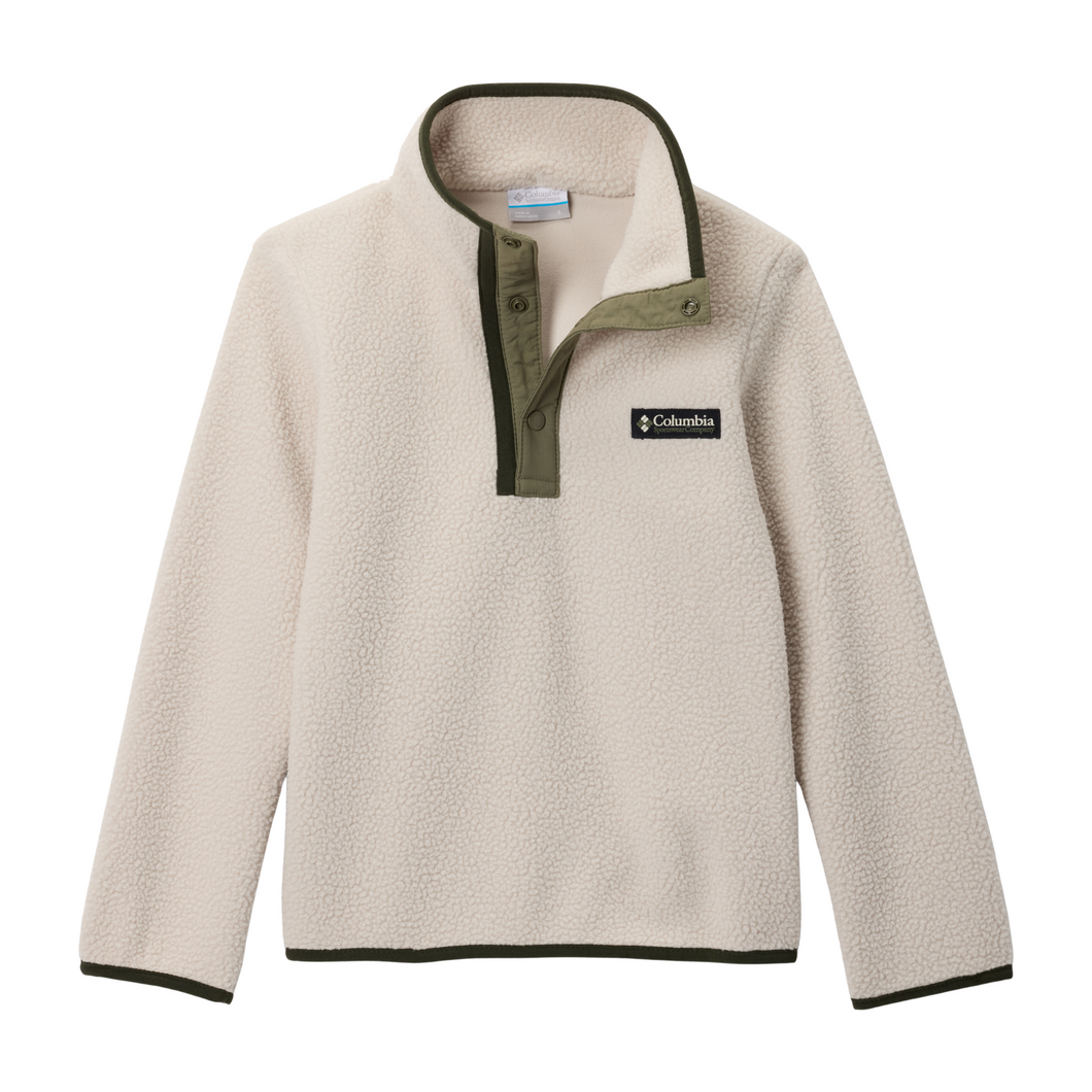 Columbia Kids Helvetia II Sherpa Half Snap Fleece Top (Dark Stone/Stone Green)(Ages 4-18)