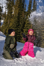 Load image into Gallery viewer, Columbia Kids Whirlibird Cuffed Beanie Hat (Pink Ice/Black Marled/Mountains)
