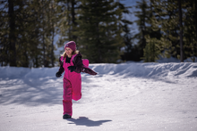 Load image into Gallery viewer, Columbia Kids Whirlibird Cuffed Beanie Hat (Pink Ice/Black Marled/Mountains)
