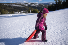 Load image into Gallery viewer, Columbia Kids Whirlibird Cuffed Beanie Hat (Pink Ice/Black Marled/Mountains)
