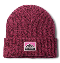 Load image into Gallery viewer, Columbia Kids Whirlibird Cuffed Beanie Hat (Pink Ice/Black Marled/Mountains)
