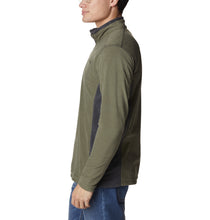 Load image into Gallery viewer, Columbia Men&#39;s Klamath Range II Half Zip Fleece Top (Stone Green/Shark)
