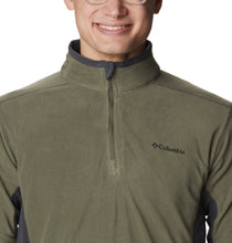 Load image into Gallery viewer, Columbia Men&#39;s Klamath Range II Half Zip Fleece Top (Stone Green/Shark)
