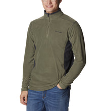 Load image into Gallery viewer, Columbia Men&#39;s Klamath Range II Half Zip Fleece Top (Stone Green/Shark)
