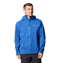 Load image into Gallery viewer, Columbia Men&#39;s Ampli-Dry II Waterproof Shell Jacket (Mountain Blue)
