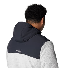 Load image into Gallery viewer, Columbia Men&#39;s Arctic Crest Technical Hooded Full Zip Fleece (White/Black)
