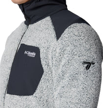 Load image into Gallery viewer, Columbia Men&#39;s Arctic Crest Technical Hooded Full Zip Fleece (White/Black)
