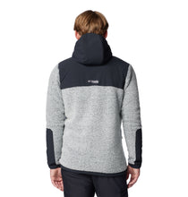 Load image into Gallery viewer, Columbia Men&#39;s Arctic Crest Technical Hooded Full Zip Fleece (White/Black)
