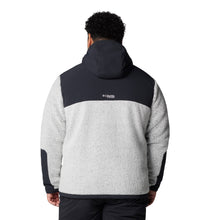 Load image into Gallery viewer, Columbia Men&#39;s Arctic Crest Technical Hooded Full Zip Fleece (White/Black)
