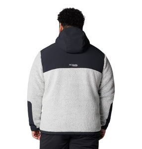 Columbia Men's Arctic Crest Technical Hooded Full Zip Fleece (White/Black)