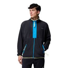 Load image into Gallery viewer, Columbia Men&#39;s Backbowl II Full Zip Fleece (Black/Compass Blue)
