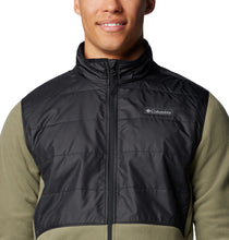 Load image into Gallery viewer, Columbia Men&#39;s Basin Butte II Full Zip Fleece (Stone Green/Black)
