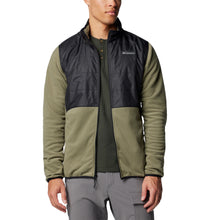 Load image into Gallery viewer, Columbia Men&#39;s Basin Butte II Full Zip Fleece (Stone Green/Black)
