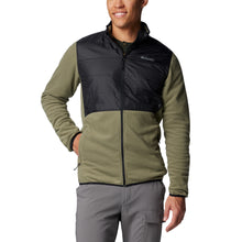 Load image into Gallery viewer, Columbia Men&#39;s Basin Butte II Full Zip Fleece (Stone Green/Black)
