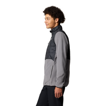 Load image into Gallery viewer, Columbia Men&#39;s Basin Butte II Hybrid Full Zip Fleece (City Grey/Black)
