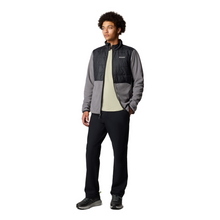 Load image into Gallery viewer, Columbia Men&#39;s Basin Butte II Hybrid Full Zip Fleece (City Grey/Black)
