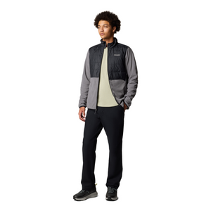 Columbia Men's Basin Butte II Hybrid Full Zip Fleece (City Grey/Black)