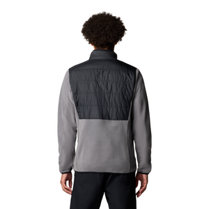 Columbia Men's Basin Butte II Hybrid Full Zip Fleece (City Grey/Black)