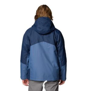 Columbia Men's Bugaboo III 3-IN-1 Interchange Waterproof Insulated Jacket (Dark Mountain/Collegiate Navy)