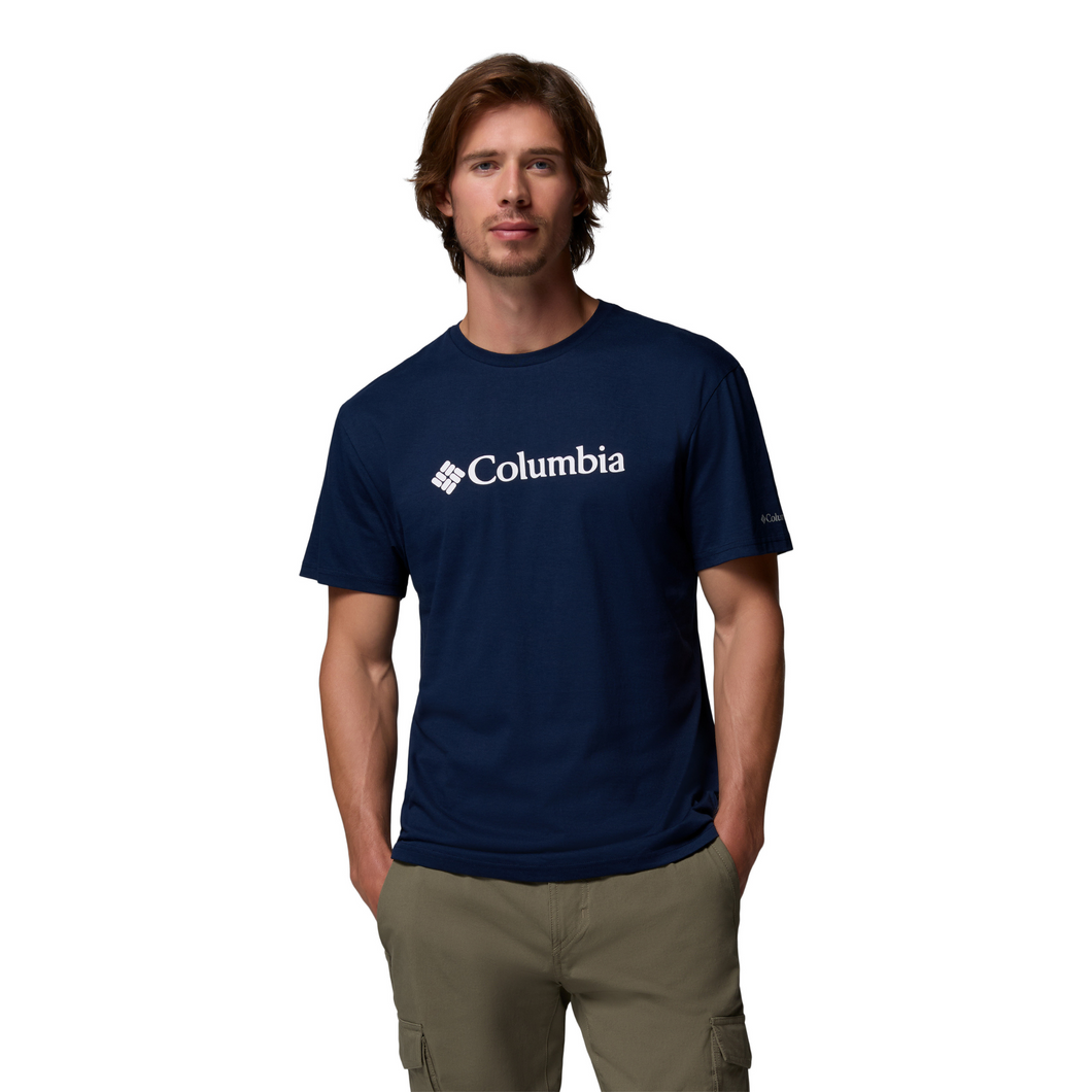 Columbia Men's CSC Basic Logo Short Sleeve Tee (Collegiate Navy/White)