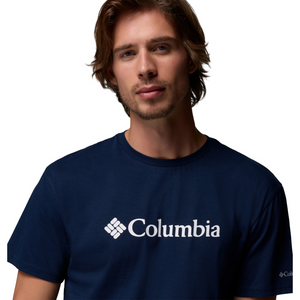 Columbia Men's CSC Basic Logo Short Sleeve Tee (Collegiate Navy/White)
