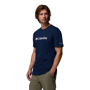 Columbia Men's CSC Basic Logo Short Sleeve Tee (Collegiate Navy/White)