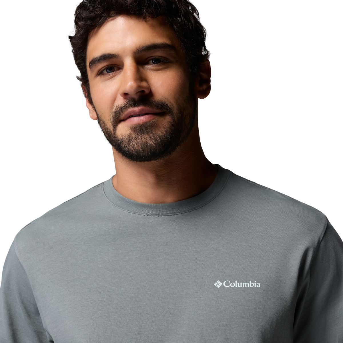 Columbia Men's CSC Graphic 100% Organic Cotton Long Sleeve Tee Sedona Sage Textured Scene 342 2174131