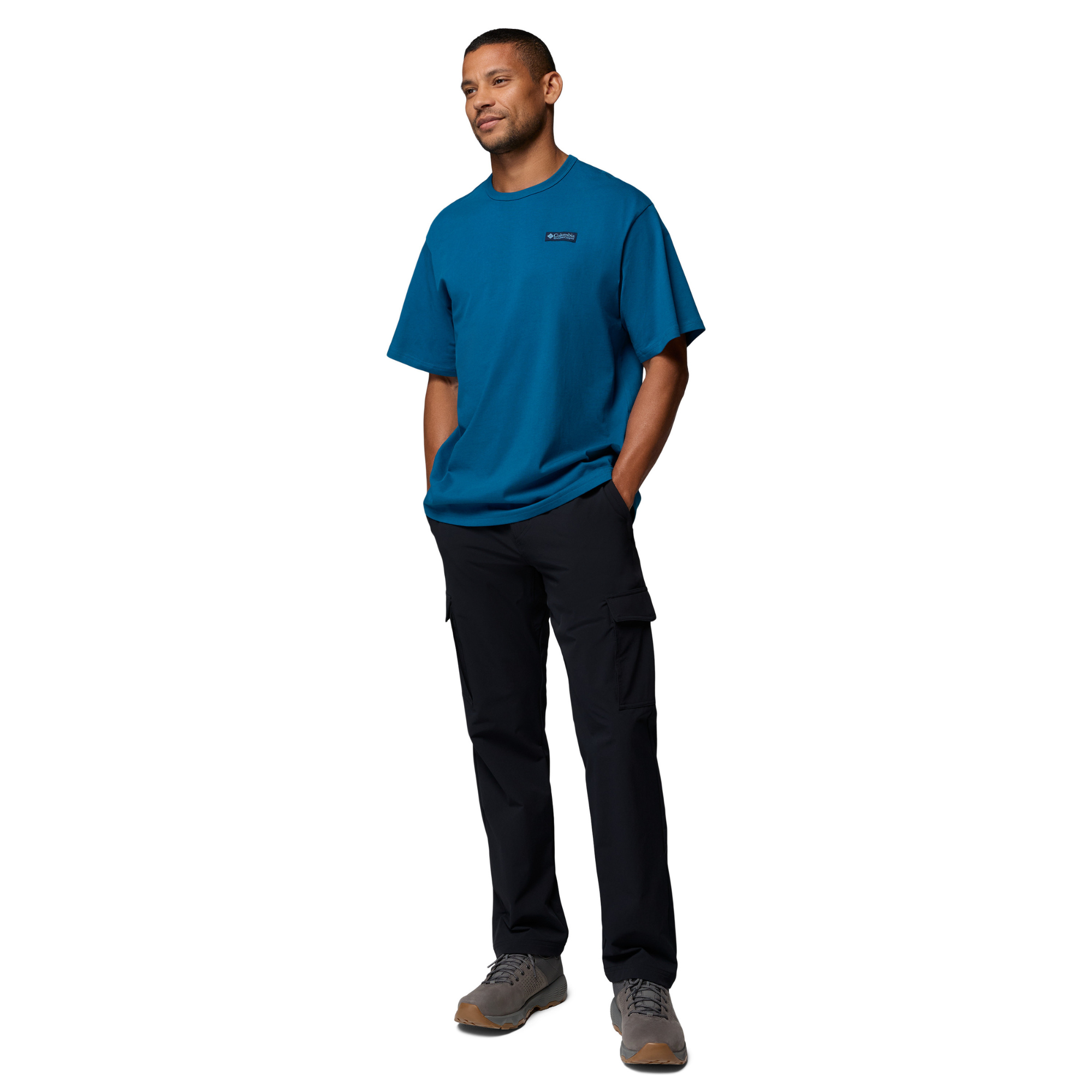 Columbia Men's CSC Heavyweight Back Graphic Short Sleeve Tee Phoenix Blue CSC Box Logo 442 2155041