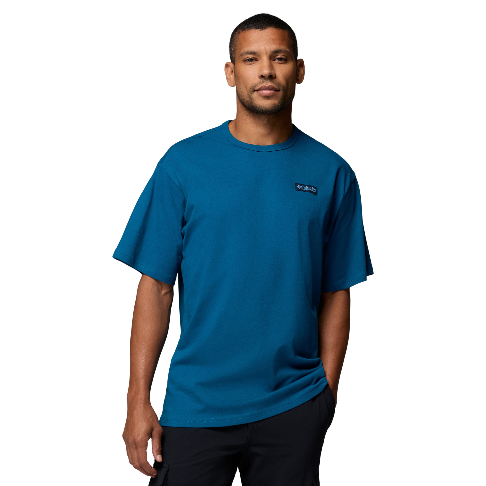Columbia Men's CSC Heavyweight Back Graphic Short Sleeve Tee Phoenix Blue CSC Box Logo 442 2155041