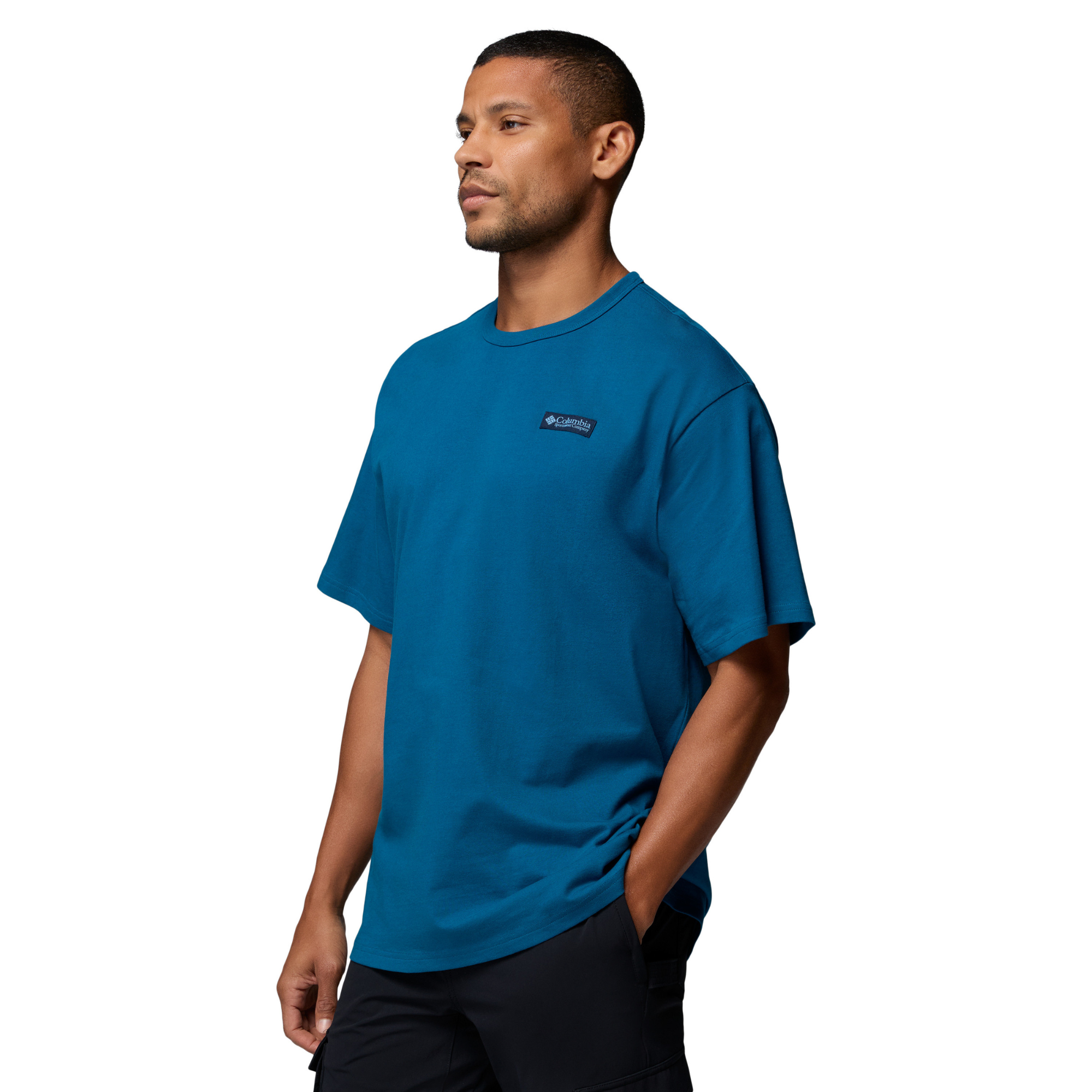 Columbia Men's CSC Heavyweight Back Graphic Short Sleeve Tee Phoenix Blue CSC Box Logo 442 2155041