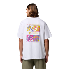 Load image into Gallery viewer, Columbia Men's CSC Heavyweight Iconic Short Sleeve Tee (White/Repeated Peaks)
