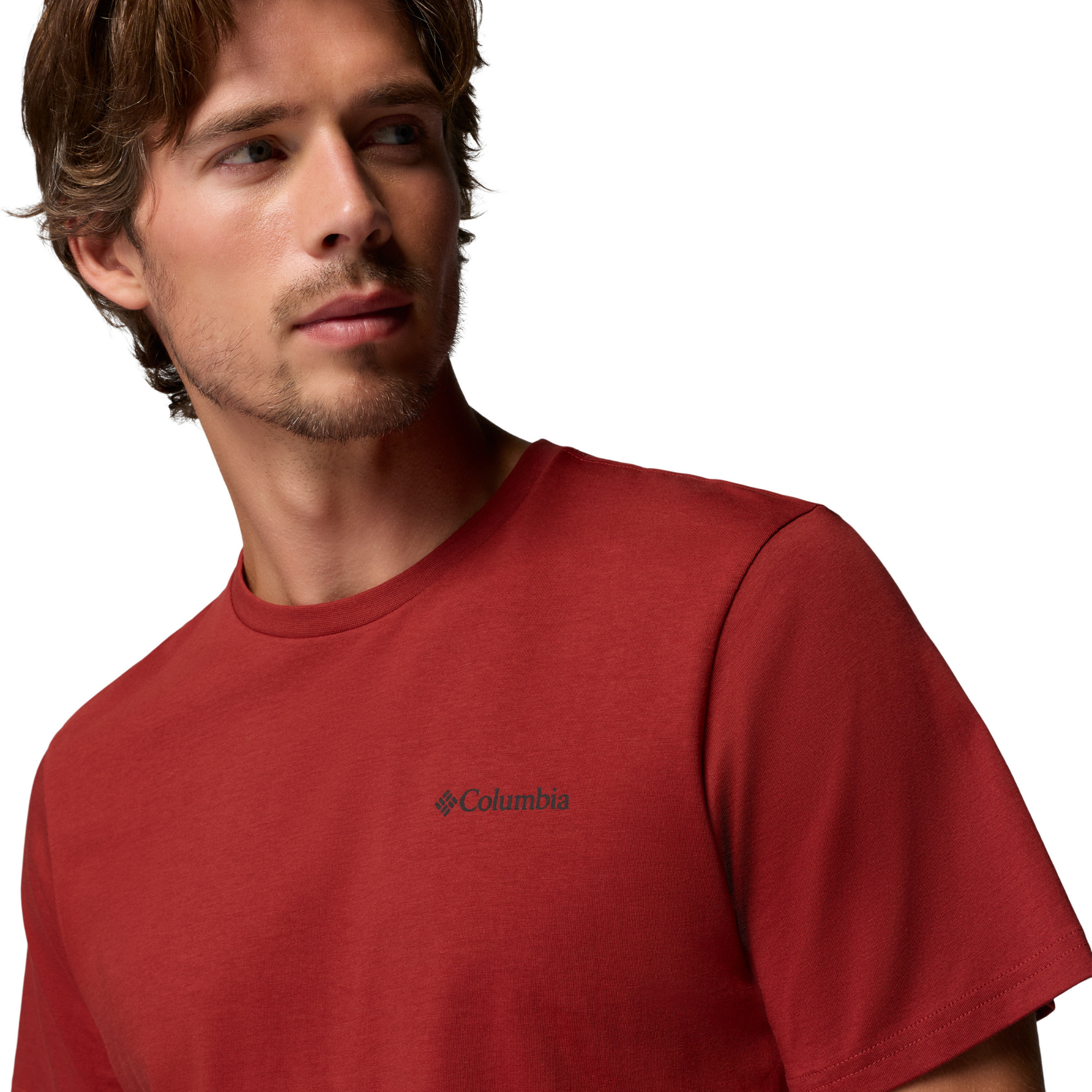 Columbia Men's CSC Outdoor Back Graphic 100% Organic Cotton Short Sleeve Tee Red Oxide Naturally Boundless 632 2155021