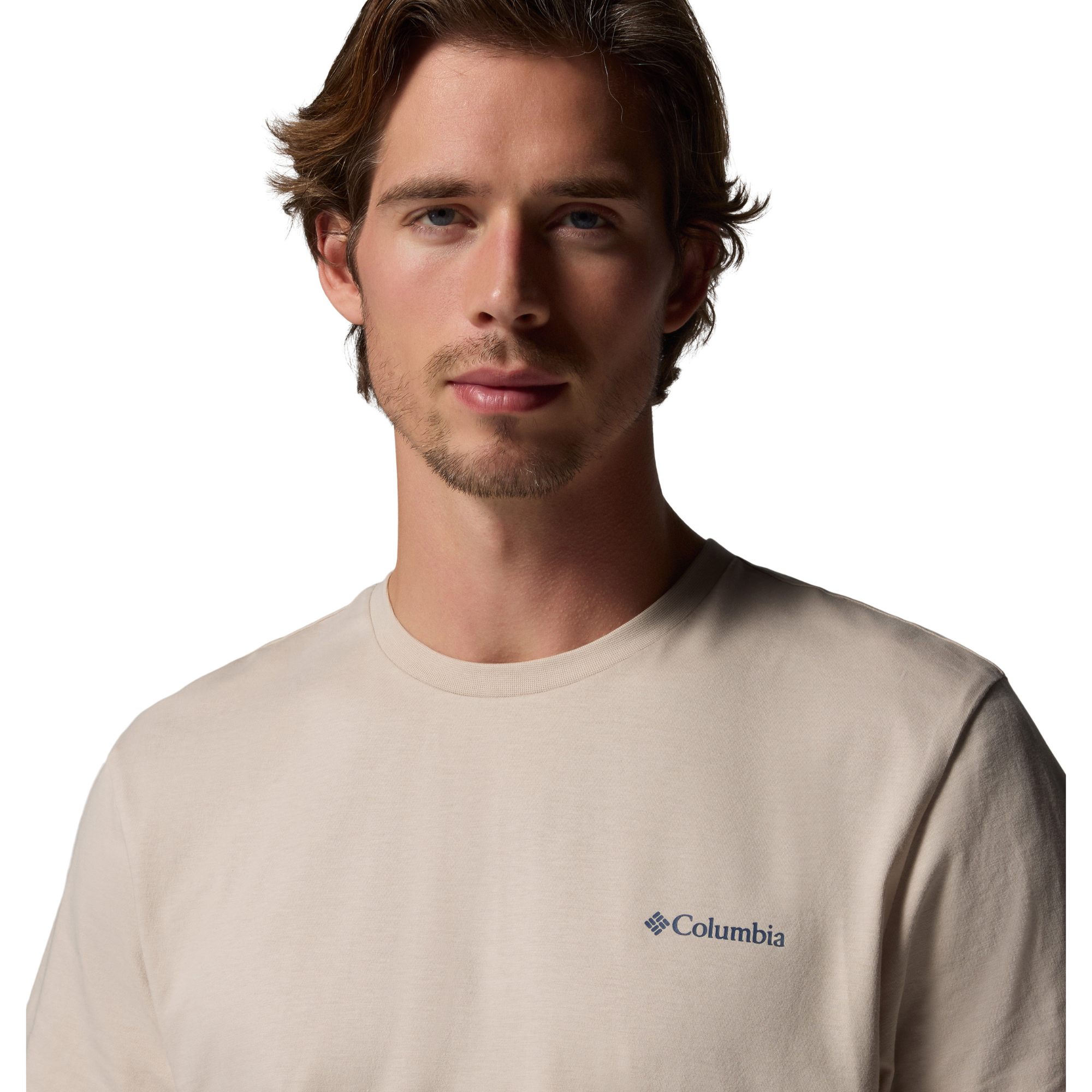 Columbia Men's CSC Outdoor Back Graphic Organic Cotton Tee (Dark Stone/Sunscape)