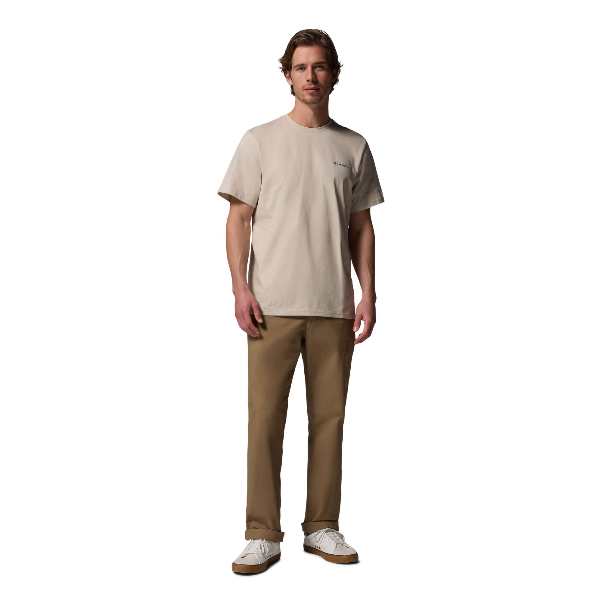 Columbia Men's CSC Outdoor Back Graphic Organic Cotton Tee (Dark Stone/Sunscape)