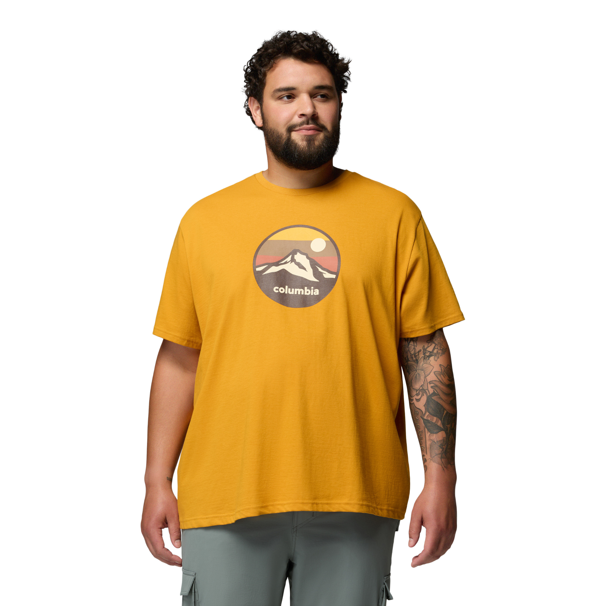 Columbia Men's CSC Seasonal Graphic 100% Cotton Short Sleeve Tee Squash Retro Scoped 735 2155031