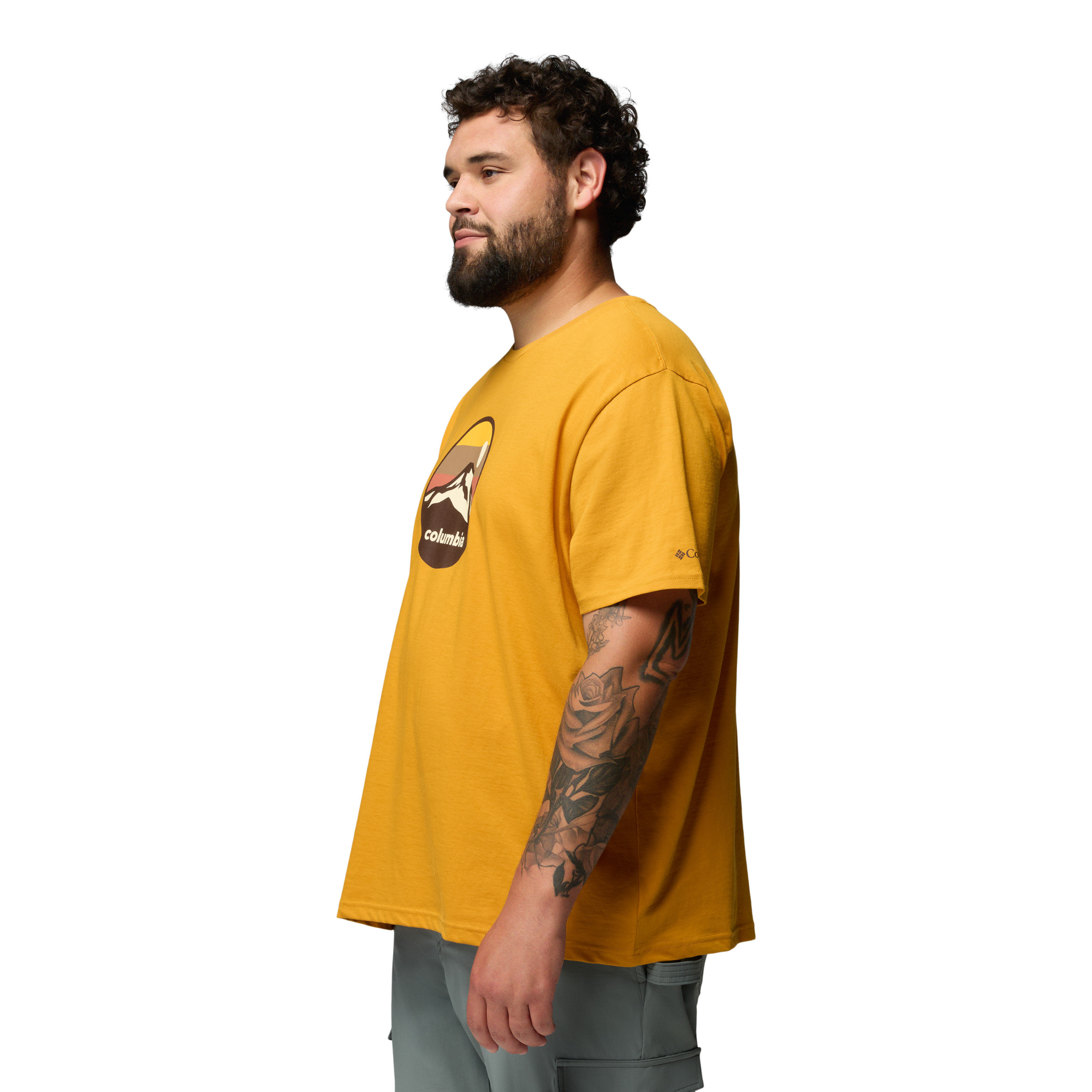 Columbia Men's CSC Seasonal Graphic 100% Cotton Short Sleeve Tee Squash Retro Scoped 735 2155031