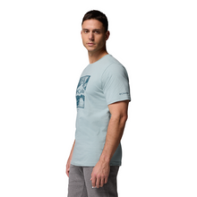 Load image into Gallery viewer, Columbia Men&#39;s CSC Seasonal Logo Organic Cotton Short Sleeve Tee (Crushed Blue/Waterscape)
