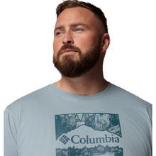 Load image into Gallery viewer, Columbia Men&#39;s CSC Seasonal Logo Organic Cotton Short Sleeve Tee (Crushed Blue/Waterscape)
