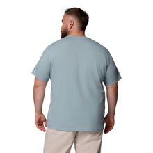 Load image into Gallery viewer, Columbia Men&#39;s CSC Seasonal Logo Organic Cotton Short Sleeve Tee (Crushed Blue/Waterscape)
