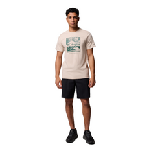 Load image into Gallery viewer, Columbia Men&#39;s CSC Seasonal Logo Organic Cotton Short Sleeve Tee (Dark Stone/Waterscape)
