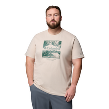 Load image into Gallery viewer, Columbia Men&#39;s CSC Seasonal Logo Organic Cotton Short Sleeve Tee (Dark Stone/Waterscape)
