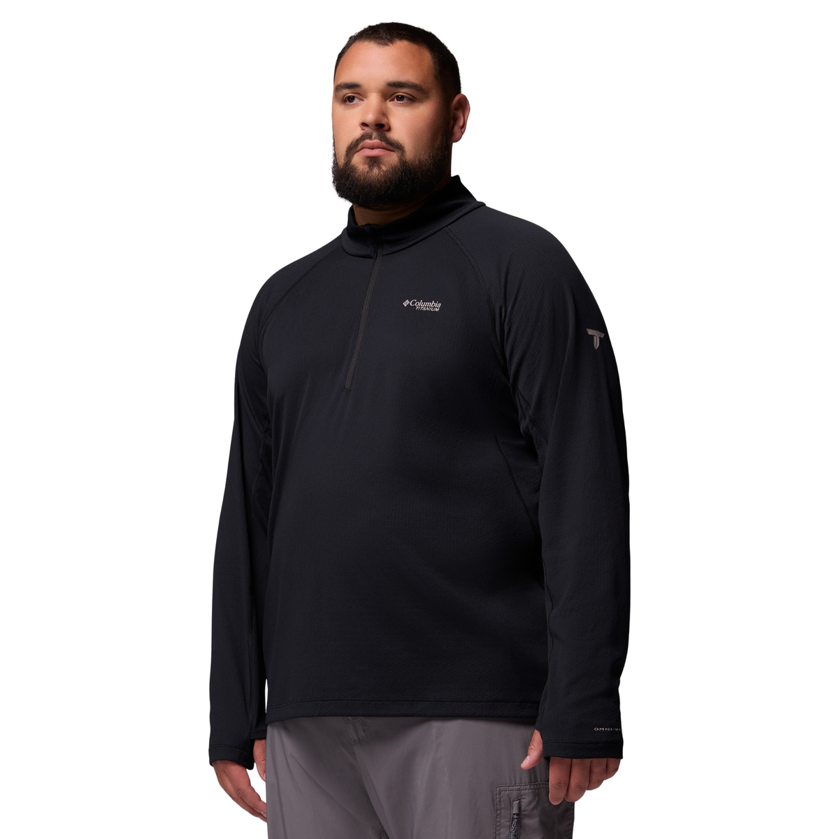 Columbia Men's DriVenture Half Zip Fleece Top (Black)